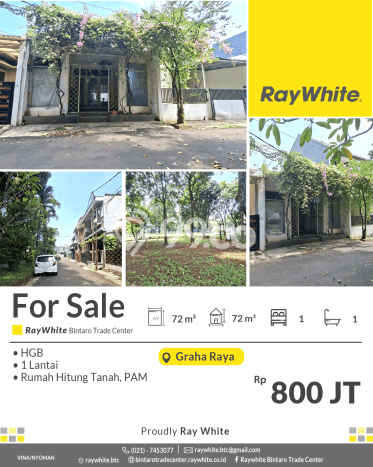 Rumah Modern 1 KT di Graha Raya Tangerang Selatan Unfurnished Rumah Modern 1 KT di Graha Raya Tangerang Selatan Unfurnished