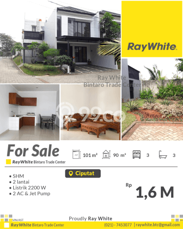 Jual Rumah Modern 3 KT di Pondok Ranji, Tangerang Selatan Jual Rumah Modern 3 KT di Pondok Ranji, Tangerang Selatan
