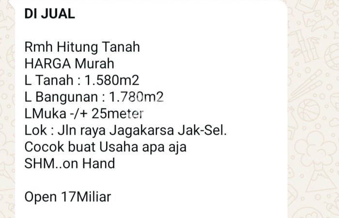 Best Deal Hunian Mewah Ideal dan Luas di Jagakarsa, Jakarta Selatan Best Deal Hunian Mewah Ideal dan Luas di Jagakarsa, Jakarta Selatan
