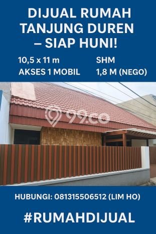 Rumah Minimalis 3 KT di Tanjung Duren Jakarta Barat Semi Furnished Rumah Minimalis 3 KT di Tanjung Duren Jakarta Barat Semi Furnished