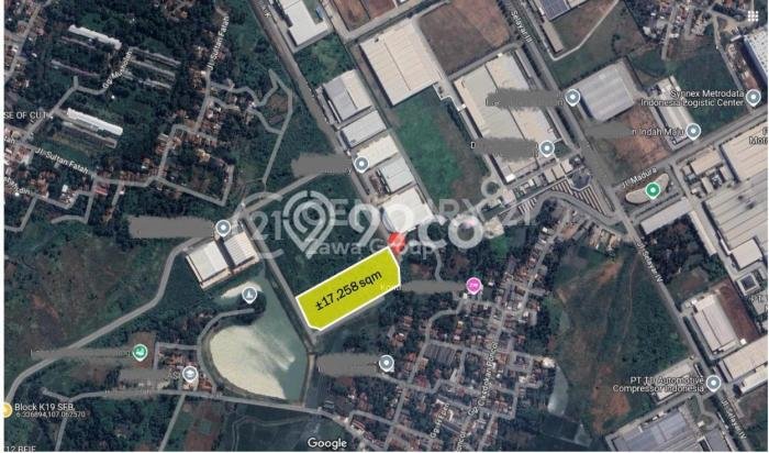 Tanah Kavling Dijual di Bekasi dengan Spesifikasi 17258m2 Tanah Kavling Dijual di Bekasi dengan Spesifikasi 17258m2
