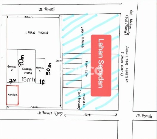 Area Ramai! Gudang Dijual di Pekanbaru Kota untuk Bisnis Luas Bangunan 2360m2 Area Ramai! Gudang Dijual di Pekanbaru Kota untuk Bisnis Luas Bangunan 2360m2