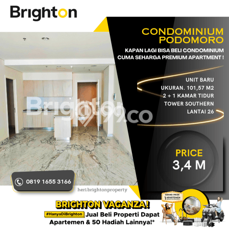 Siap Milik Apartemen Elit 2 KT & 2 KM di Medan Barat, Medan Siap Milik Apartemen Elit 2 KT & 2 KM di Medan Barat, Medan