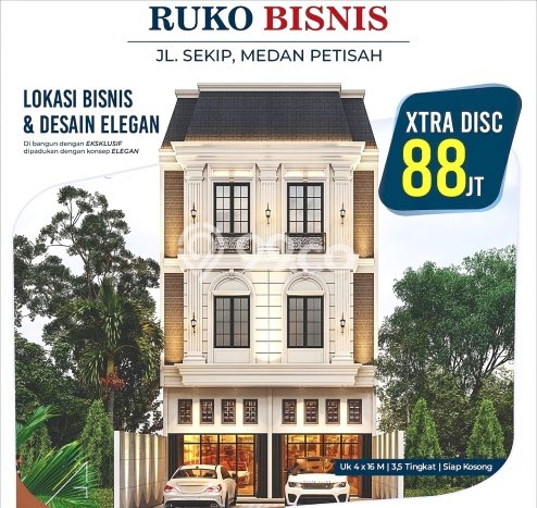 Ruko Paling Dicari LB 140m2 Dijual di Medan Petisah Ruko Paling Dicari LB 140m2 Dijual di Medan Petisah