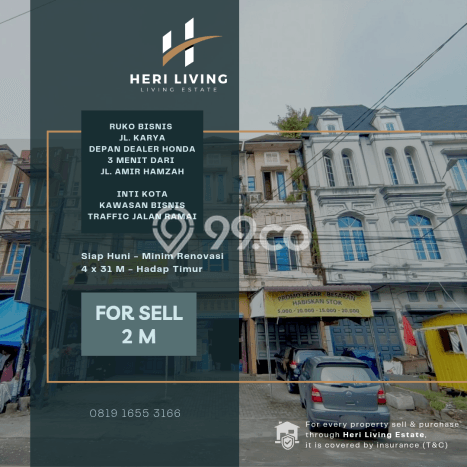 Unit Ruko Dijual di Medan Barat Medan 192m2 Unit Ruko Dijual di Medan Barat Medan 192m2