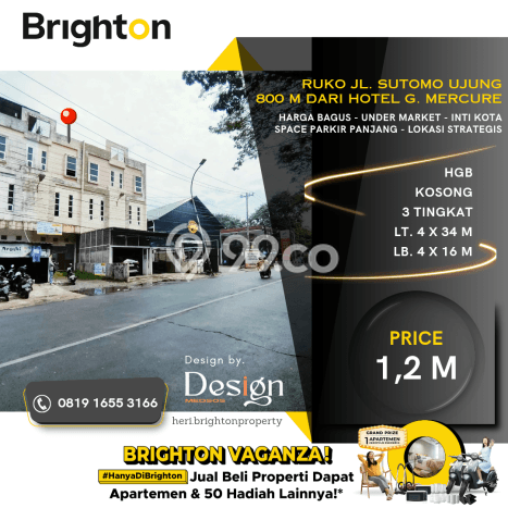 Ruko Komersial Dijual di Medan Timur Medan LT 136m2 & LB 192m2 Ruko Komersial Dijual di Medan Timur Medan LT 136m2 & LB 192m2