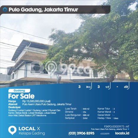Gudang Bagus Dijual LB 688m2 Lokasi Strategis Jakarta Timur Area Cocok untuk Bisnis Gudang Bagus Dijual LB 688m2 Lokasi Strategis Jakarta Timur Area Cocok untuk Bisnis