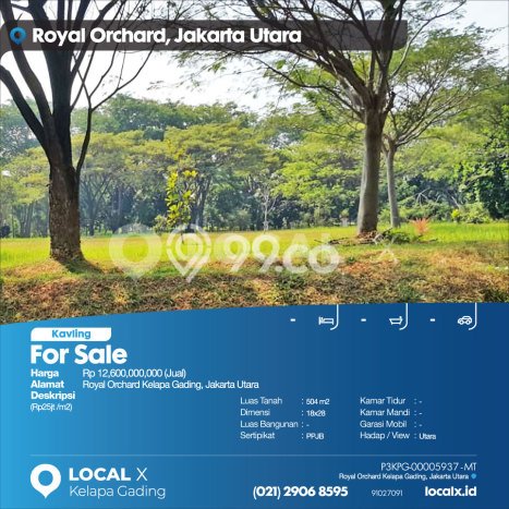 Lahan Kosong Dijual di Jakarta Utara dengan Area 504m2 Lahan Kosong Dijual di Jakarta Utara dengan Area 504m2