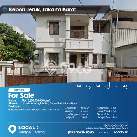 Jual Rumah Luas Elegan Dengan View Eksklusif di Tamansari, Jakarta Barat Jual Rumah Luas Elegan Dengan View Eksklusif di Tamansari, Jakarta Barat