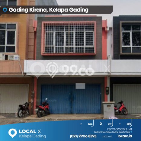 Ruko Paling Dicari LB 125m2 Dijual di Kelapa Gading Ruko Paling Dicari LB 125m2 Dijual di Kelapa Gading