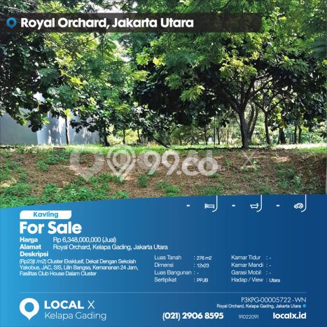 Tanah Strategis Dijual di Kelapa Gading Jakarta Utara 276m2 Tanah Strategis Dijual di Kelapa Gading Jakarta Utara 276m2
