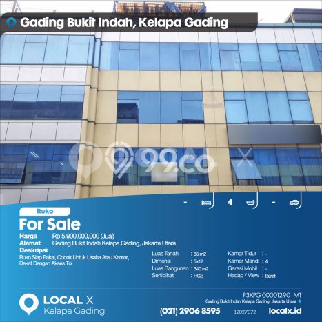 Ruko Dijual Lokasi Emas di Kelapa Gading Luas 340m2 Ruko Dijual Lokasi Emas di Kelapa Gading Luas 340m2