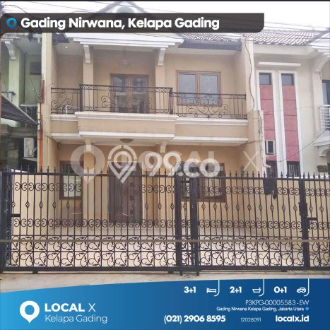 Siap Huni Rumah Mewah 3 Kamar di Kelapa Gading Dekat ke Mana Saja Siap Huni Rumah Mewah 3 Kamar di Kelapa Gading Dekat ke Mana Saja