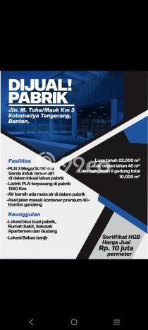 Gudang Dijual Lokasi Stratagis di Tangerang Tangerang Cocok untuk Investasi Gudang Dijual Lokasi Stratagis di Tangerang Tangerang Cocok untuk Investasi