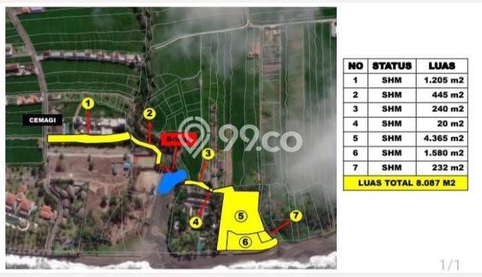 Dijual Tanah Lokasi Cemagi, Badung Seluas 8000m2 Dijual Tanah Lokasi Cemagi, Badung Seluas 8000m2
