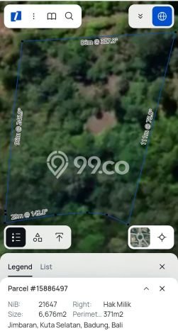 Dijual Tanah Lokasi Balangan, Badung Seluas 6675m2 Dijual Tanah Lokasi Balangan, Badung Seluas 6675m2