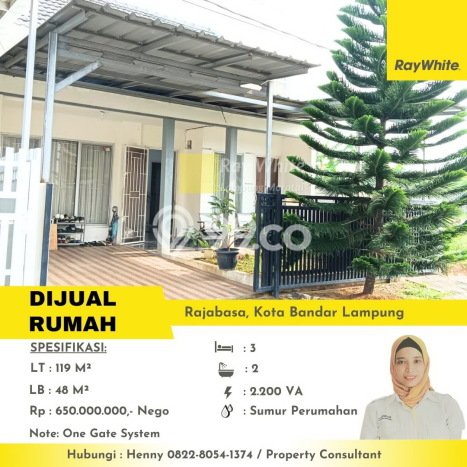 For Sale Rumah 3 Kamar Lokasi Ideal Bagus dan Strategis di Rajabasa For Sale Rumah 3 Kamar Lokasi Ideal Bagus dan Strategis di Rajabasa