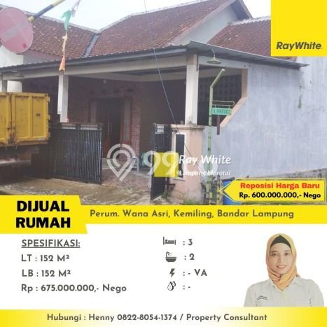 Rumah Strategis Modern Lb 152m2 di Kemiling, Bandar Lampung Rumah Strategis Modern Lb 152m2 di Kemiling, Bandar Lampung
