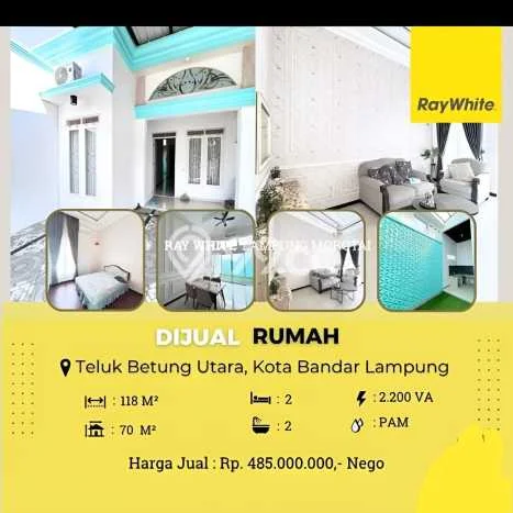 Rumah Minimalis Dijual Lokasi Teluk Betung Utara 2 Kamar dengan Luas Tanah 118m2 Rumah Minimalis Dijual Lokasi Teluk Betung Utara 2 Kamar dengan Luas Tanah 118m2