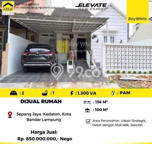 For Sale Rumah 2 Kamar Lokasi Ideal Nyaman dan Strategis di Rajabasa For Sale Rumah 2 Kamar Lokasi Ideal Nyaman dan Strategis di Rajabasa