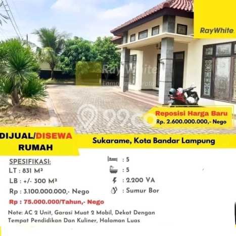 Siap Huni Rumah Mewah 5 Kamar di Sukarame Dekat ke Mana Pun Siap Huni Rumah Mewah 5 Kamar di Sukarame Dekat ke Mana Pun