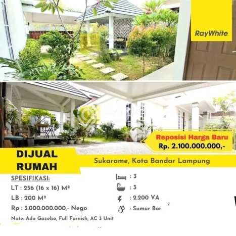 Jual Rumah Strategis Bagus Punya 3 KT di Sukarame Bandar Lampung - Jual Rumah Strategis Bagus Punya 3 KT di Sukarame Bandar Lampung -