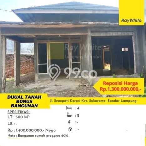 Dijual Rumah Strategis Bagus Punya 4 KT di Sukarame Bandar Lampung SHM Dijual Rumah Strategis Bagus Punya 4 KT di Sukarame Bandar Lampung SHM
