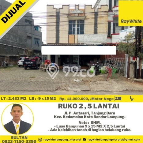 Hunian Eksklusif Siap Huni LT 2433m2 di Tanjung Karang Pusat, Bandar Lampung Hunian Eksklusif Siap Huni LT 2433m2 di Tanjung Karang Pusat, Bandar Lampung