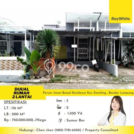Rumah Strategis Modern Lb 200m2 di Kemiling, Bandar Lampung Rumah Strategis Modern Lb 200m2 di Kemiling, Bandar Lampung