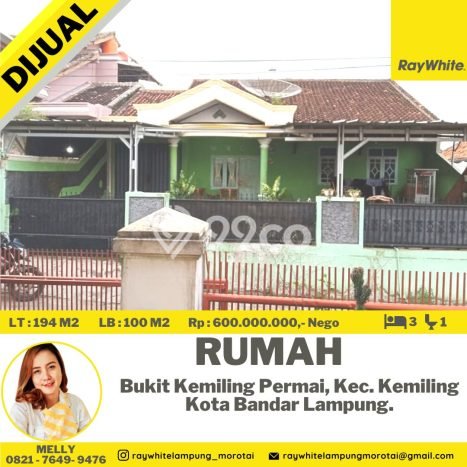 Rumah Strategis Modern Lb 100m2 di Kemiling, Bandar Lampung Rumah Strategis Modern Lb 100m2 di Kemiling, Bandar Lampung