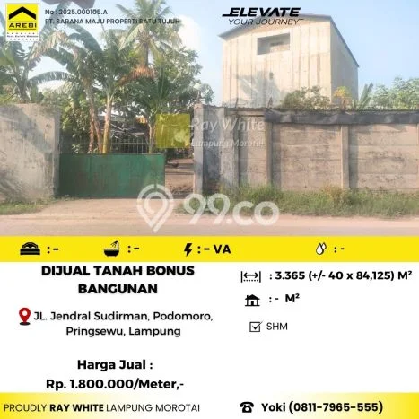 Dijual Rumah Siap Huni di Pringsewu Pringsewu Harga Rp 1,8 Juta LT 3365m2 Dijual Rumah Siap Huni di Pringsewu Pringsewu Harga Rp 1,8 Juta LT 3365m2