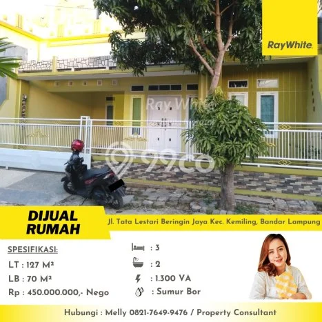 Rumah Budget Favorit Dijual di Tanjung Karang Barat LT 127m2 Rumah Budget Favorit Dijual di Tanjung Karang Barat LT 127m2