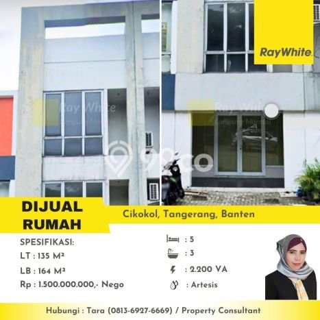 Rumah Modern 5 KT LT 164m2 di Cikokol Rumah Modern 5 KT LT 164m2 di Cikokol