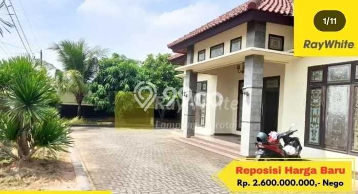 Rumah Eksklusif Dijual LT 831m2 di Sukarame, Bandar Lampung Rumah Eksklusif Dijual LT 831m2 di Sukarame, Bandar Lampung