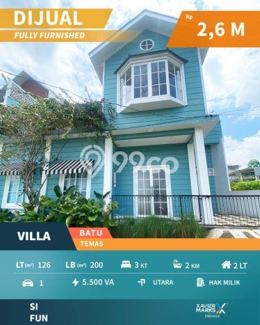 Vila Kawasan , Luas 126m2m², Dekat dengan fasilitas publik Vila Kawasan , Luas 126m2m², Dekat dengan fasilitas publik