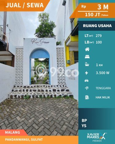 Area Ramai! Komersial Dijual di Blimbing untuk Bisnis Luas Bangunan 100m2 Area Ramai! Komersial Dijual di Blimbing untuk Bisnis Luas Bangunan 100m2