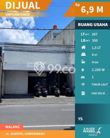 Ruko Dijual di Lowokwaru Malang dengan LB 350m2 Ruko Dijual di Lowokwaru Malang dengan LB 350m2