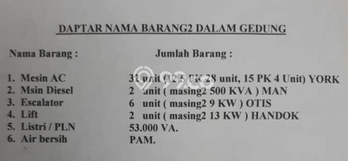 Untuk Dijual! Komersial di Pinangsia Jakarta Barat LT 1950m2 / LB 1950m2 Kawasan Bisnis Untuk Dijual! Komersial di Pinangsia Jakarta Barat LT 1950m2 / LB 1950m2 Kawasan Bisnis
