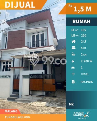 Jual Rumah Strategis Bagus Punya 4 KT di Lowokwaru Malang SHM Jual Rumah Strategis Bagus Punya 4 KT di Lowokwaru Malang SHM