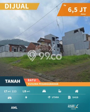 Tanah Dijual Lokasi Strategis di Malang dengan Luas 113m2 Tanah Dijual Lokasi Strategis di Malang dengan Luas 113m2