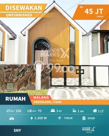 Rumah Kontrakan Malang LT 106m2 LB 70m2 Area Tidar Rumah Kontrakan Malang LT 106m2 LB 70m2 Area Tidar