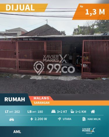 Jual Rumah Bagus Siap Huni LB 180m2 di Lowokwaru, Malang Jual Rumah Bagus Siap Huni LB 180m2 di Lowokwaru, Malang