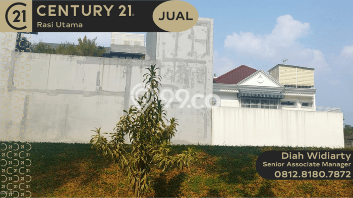 Tanah Dijual Lokasi Jatisampurna, Bekasi dengan Luas Tanah 642m2 dan Status - Tanah Dijual Lokasi Jatisampurna, Bekasi dengan Luas Tanah 642m2 dan Status -