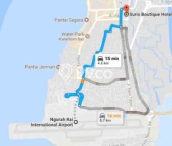 Hotel Kawasan Kuta, Luas 1800m2m², Pusat Bisnis Hotel Kawasan Kuta, Luas 1800m2m², Pusat Bisnis