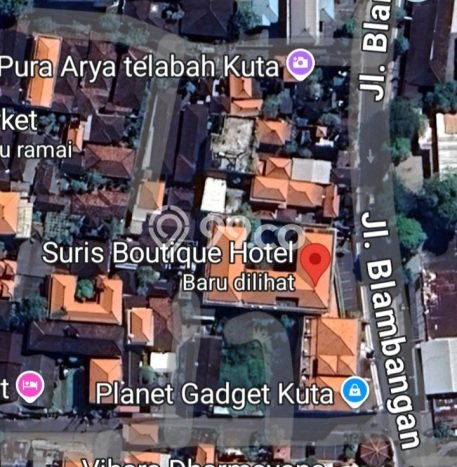 Hotel Kawasan Kuta, Luas 1800m2m², Pusat Bisnis Hotel Kawasan Kuta, Luas 1800m2m², Pusat Bisnis