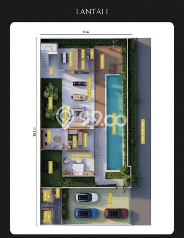 Vila Berkualitas di , Luas 600m2m², Lingkungan Asri dan aman Vila Berkualitas di , Luas 600m2m², Lingkungan Asri dan aman