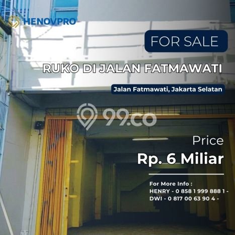 Ruko Dijual di Prime Area Jakarta Selatan Luas 480m2 Ruko Dijual di Prime Area Jakarta Selatan Luas 480m2