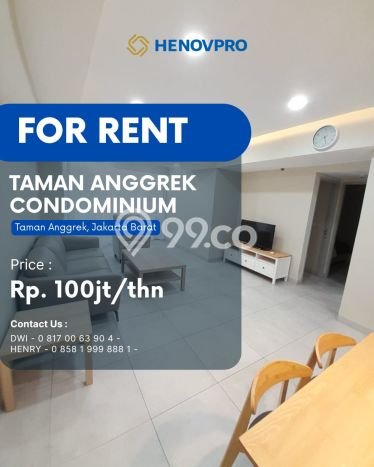 Apartemen Kawasan Taman Anggrek, 1 KM, Luas 88m², Area Elite Apartemen Kawasan Taman Anggrek, 1 KM, Luas 88m², Area Elite