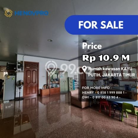 Rumah 6 Kamar Harga Menarik di Kayu Putih, Jakarta Timur Rumah 6 Kamar Harga Menarik di Kayu Putih, Jakarta Timur