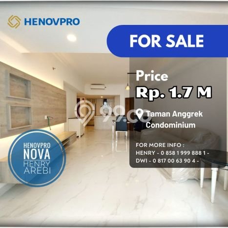 Turun Harga Taman Anggrek Condo Brand New 2+1BR Best City View Turun Harga Taman Anggrek Condo Brand New 2+1BR Best City View